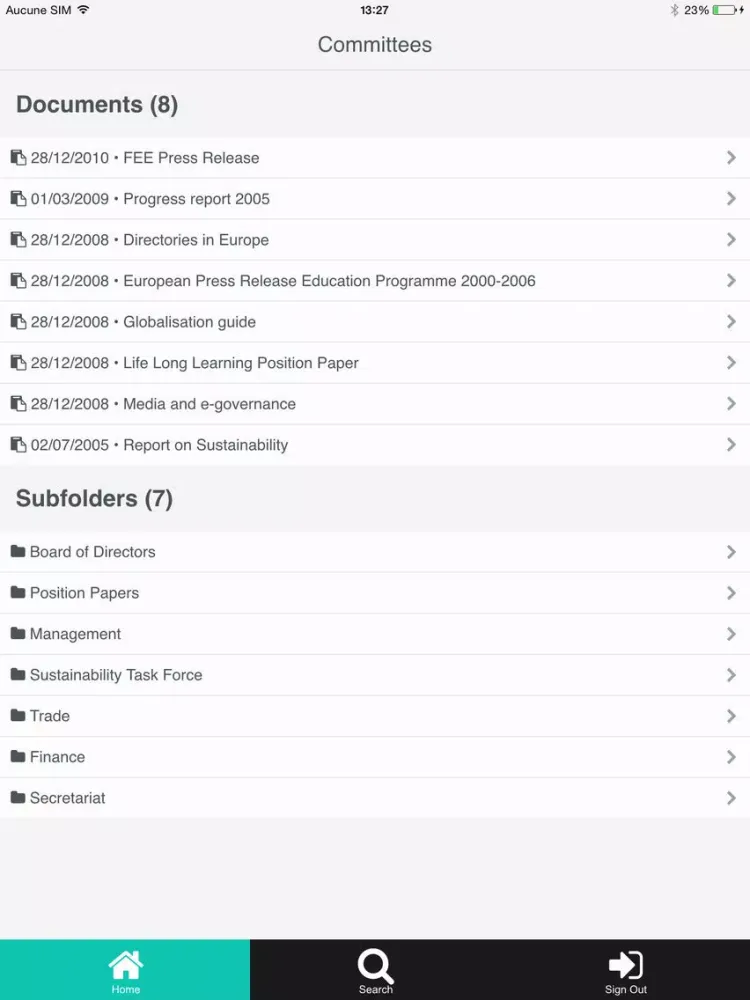 Скриншоты IRIS DocShare Mobile iPad 