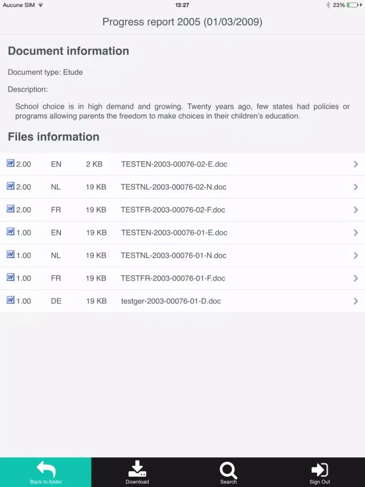 Скриншоты IRIS DocShare Mobile iPad 