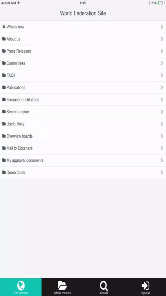Скриншоты IRIS DocShare Mobile