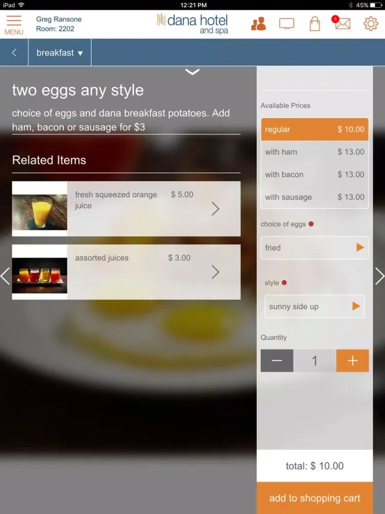 Dana Hotel And Spa iPad 应用截图