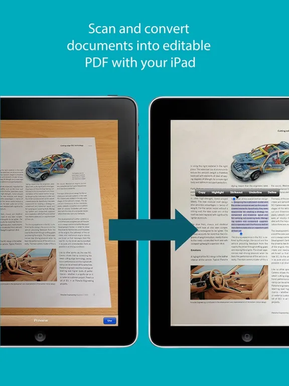 IRIScan to Cloud iPad  Screenshots
