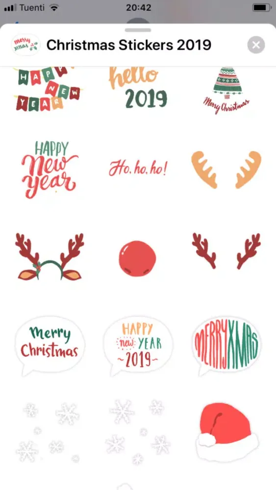 Christmas Year 2019 Stickers Screenshots