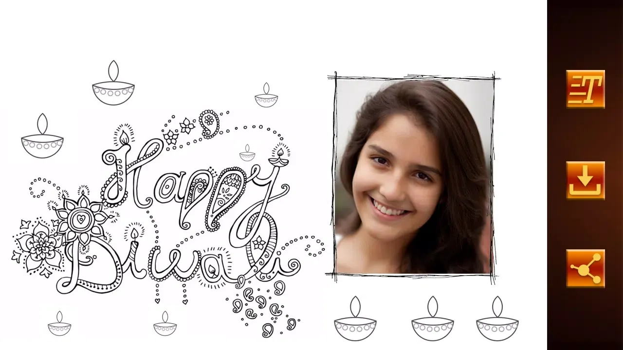 Screenshot di Diwali Photo Greetings