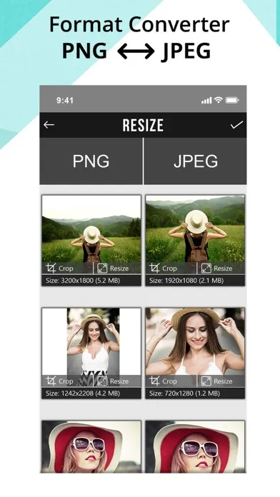 TinyPhoto: Convert Resize Crop Screenshots