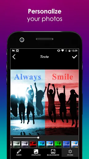 Tangkapan skrin TextO Pro - Write on Photos