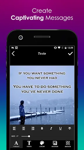 Tangkapan skrin TextO Pro - Write on Photos