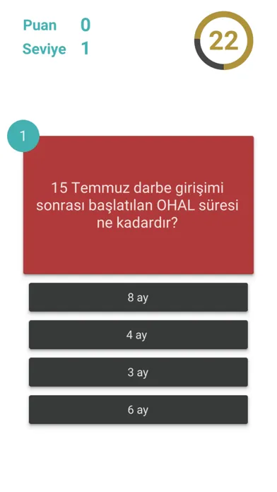 ภาพหน้าจอของ 15 Temmuz Bilgi Yarışması