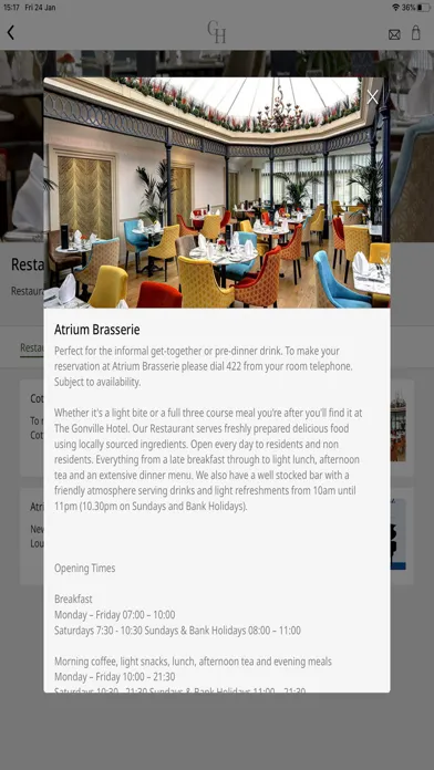The Gonville Hotel স্ক্রিনশট