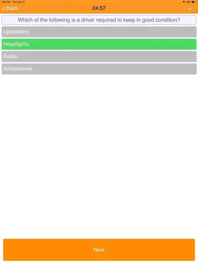 Zrzuty ekranu Theory Test 2020 Ireland iPad 