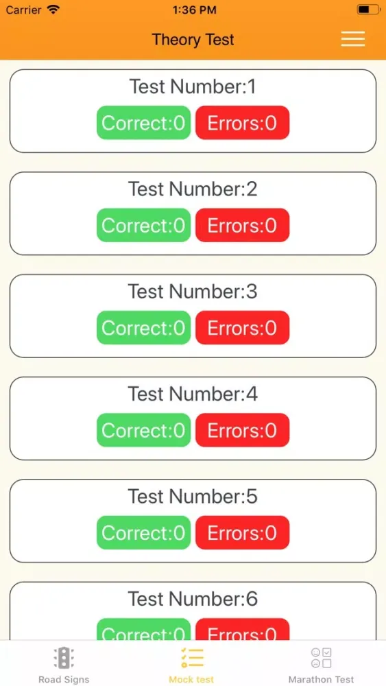 Zrzuty ekranu Theory Test 2020 Ireland