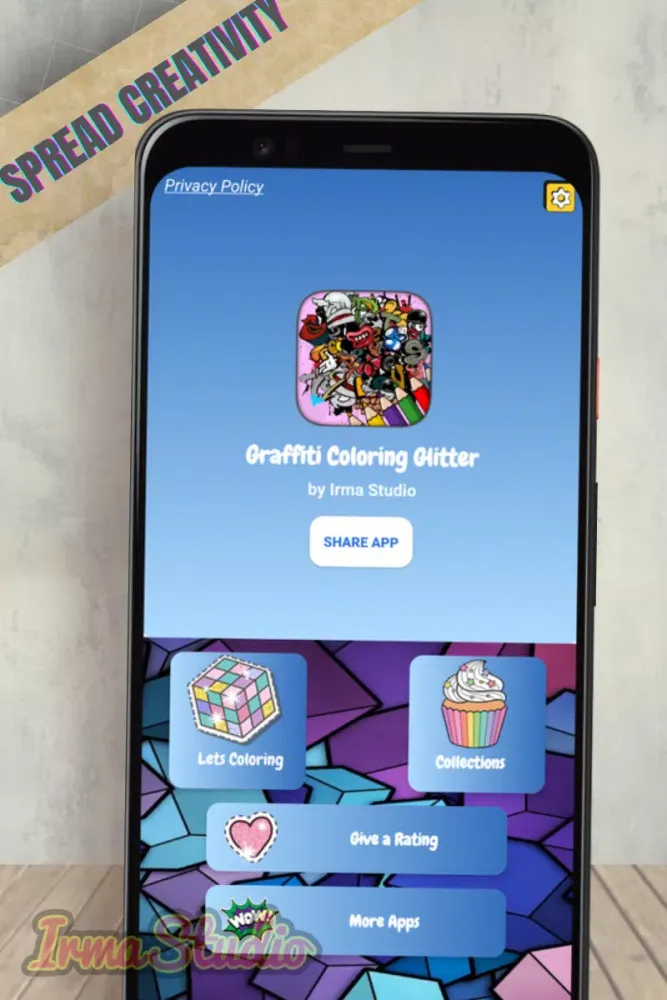 Graffiti Coloring Page Screenshots