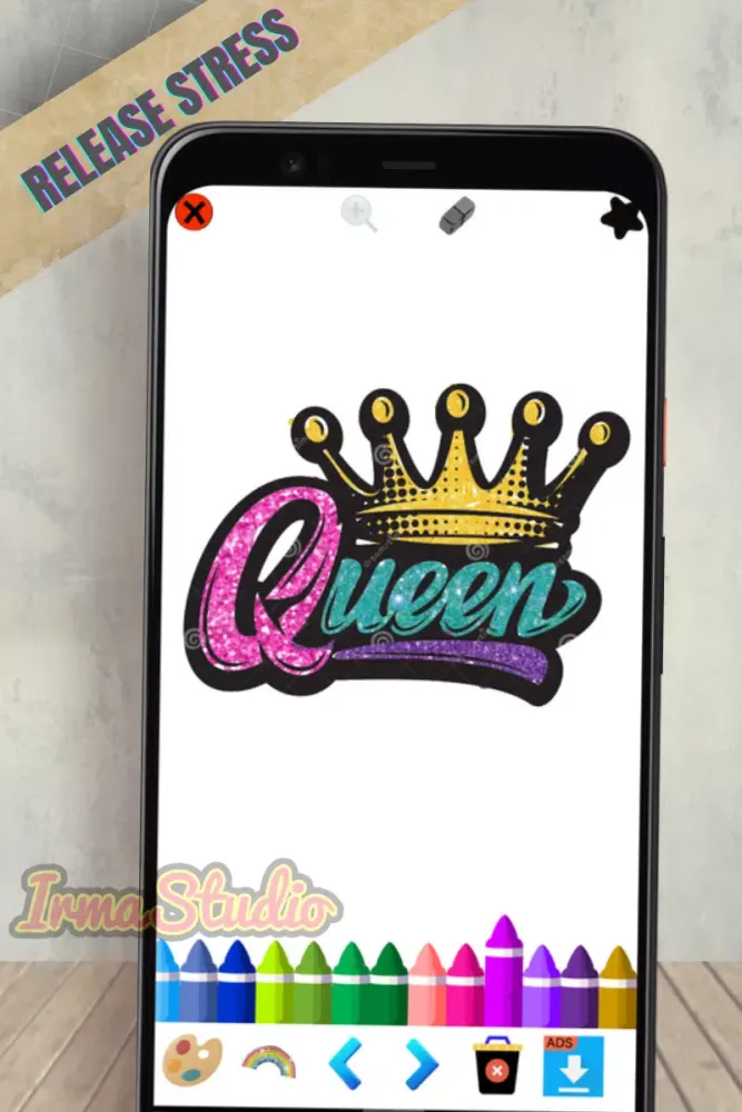 Graffiti Coloring Page Screenshots