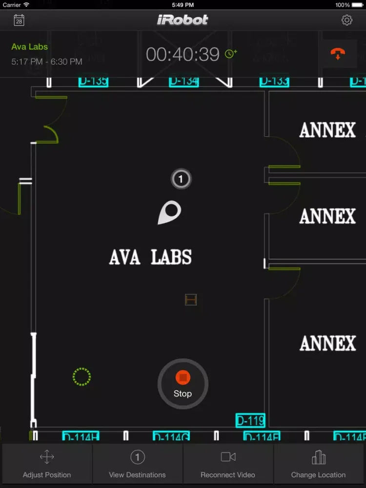 iRobot Ava 500 Control App iPad  Screenshots