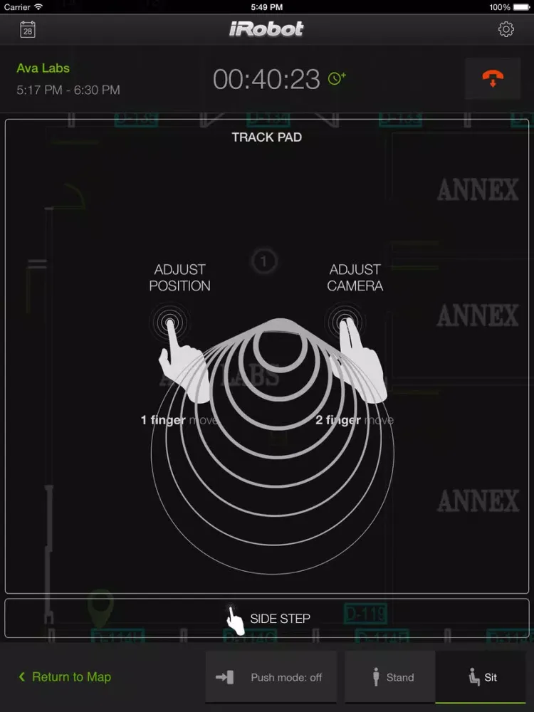 iRobot Ava 500 Control App iPad  Screenshots