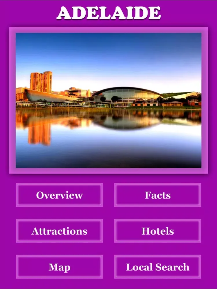 Adelaide City Offline Guide iPad  Screenshots