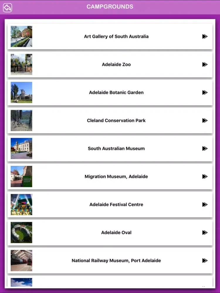 Adelaide City Offline Guide iPad  Screenshots