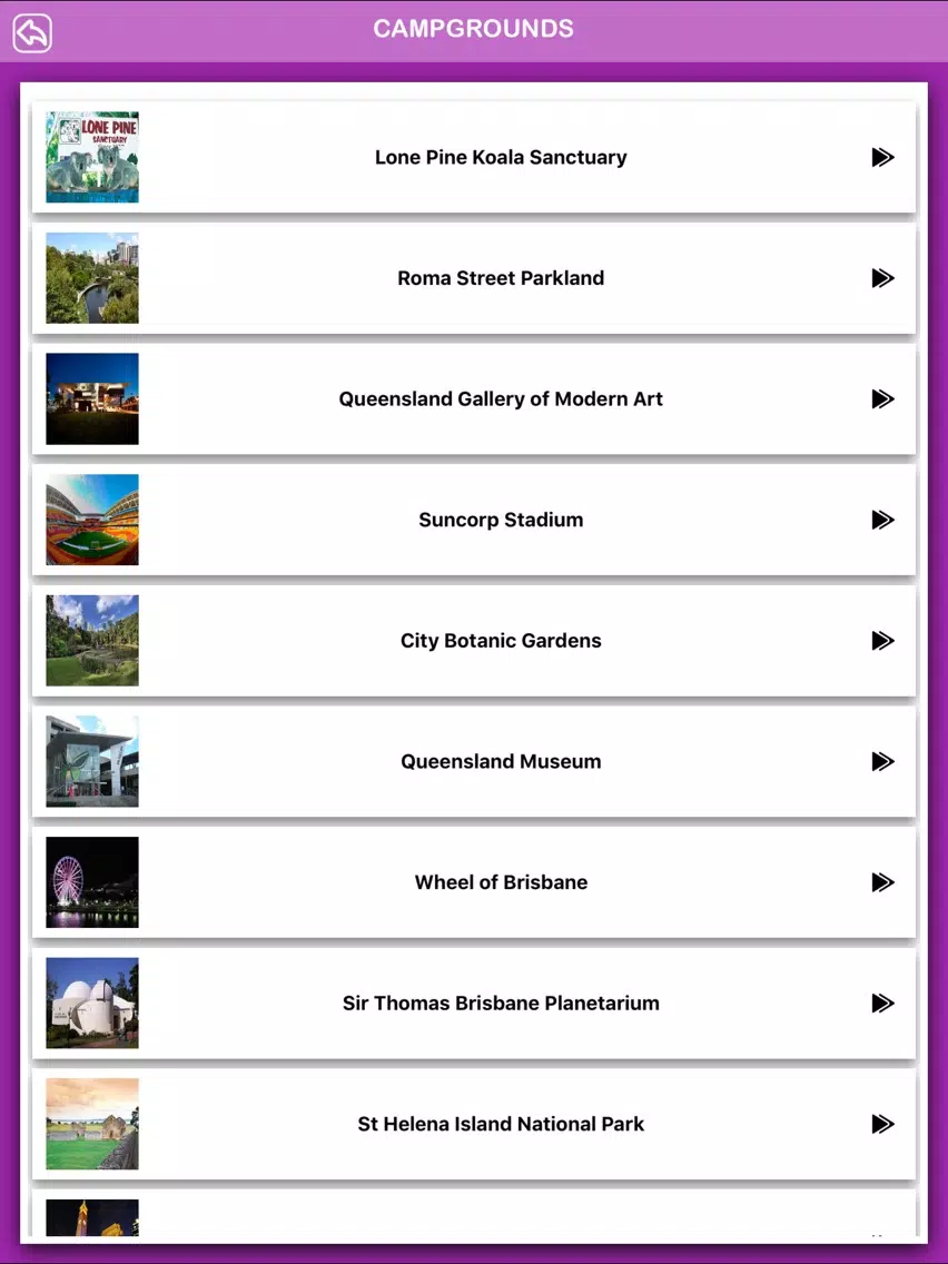 Brisbane City Offline Guide iPad 应用截图