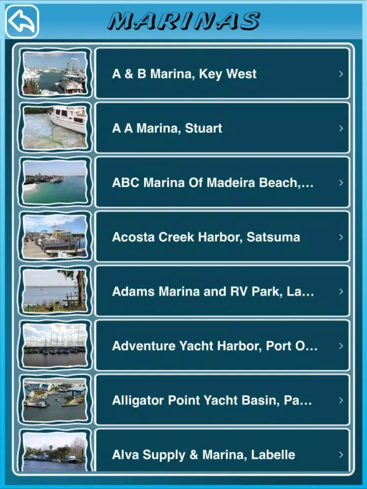 Скриншоты Florida State Marinas iPad 