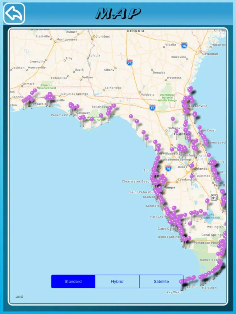 Скриншоты Florida State Marinas iPad 
