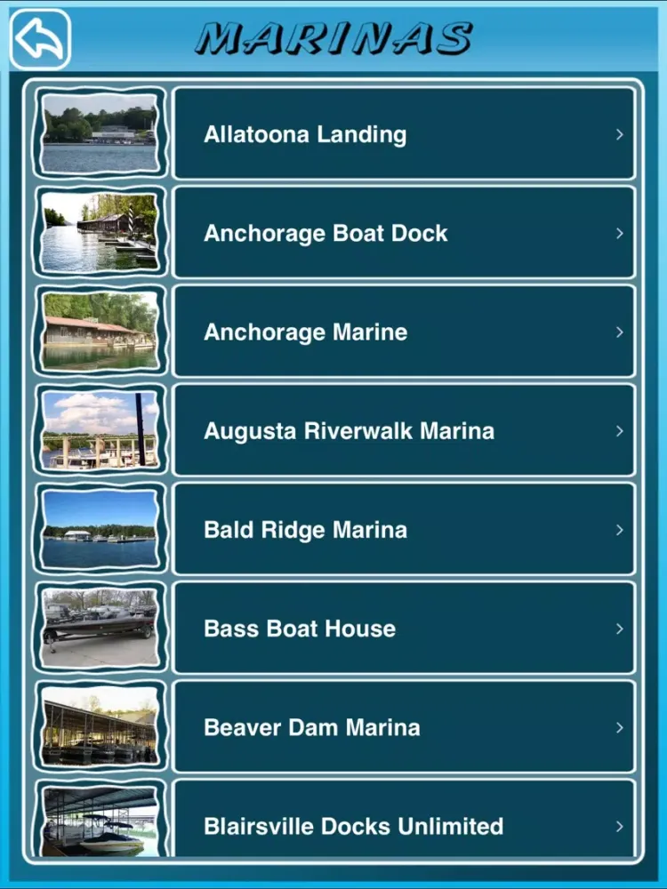 Captures d'écran de Georgia State Marinas iPad 