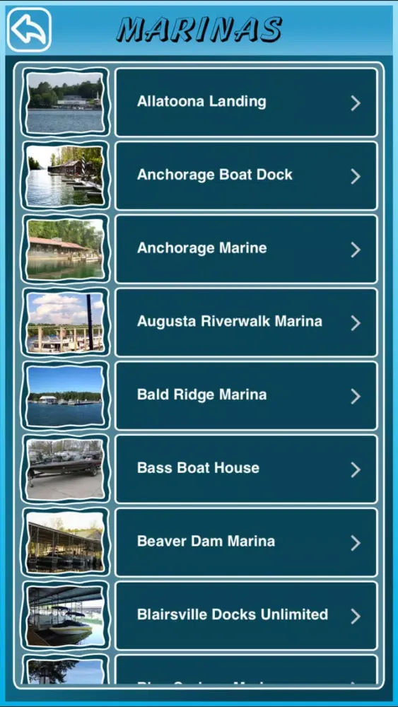 Captures d'écran de Georgia State Marinas
