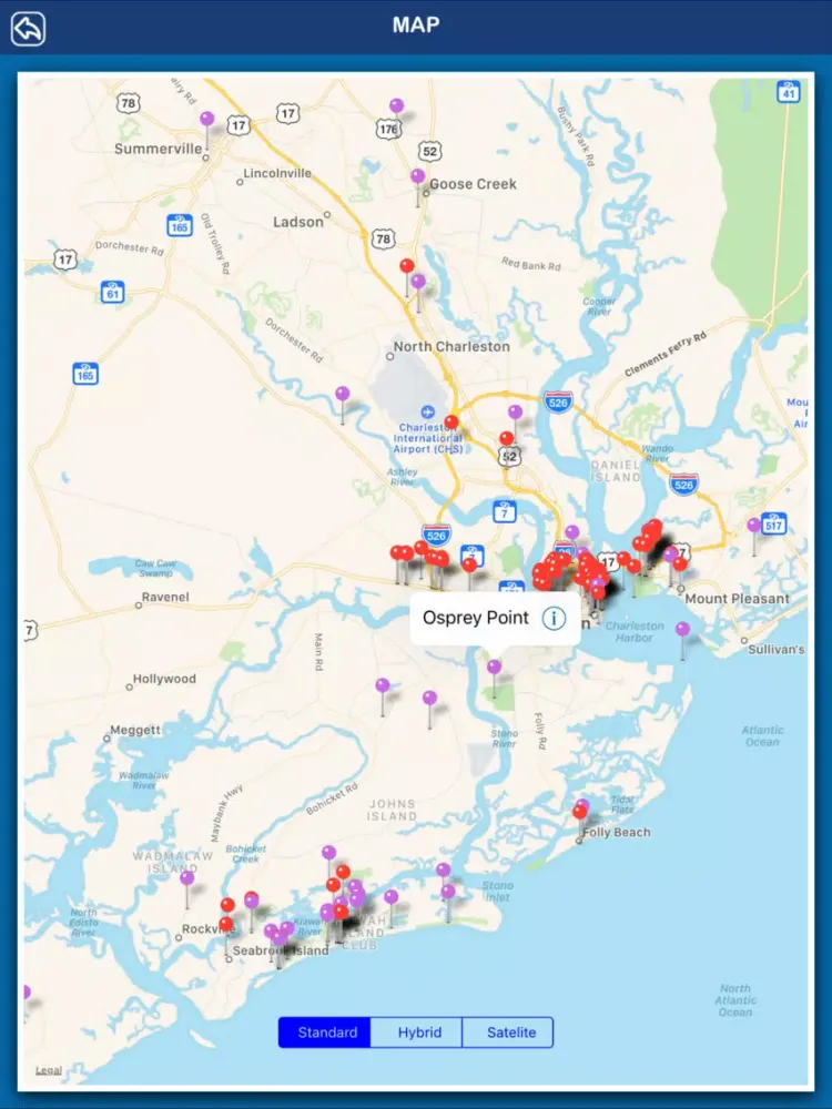 Kiawah Island Offline Guide iPad  스크린샷