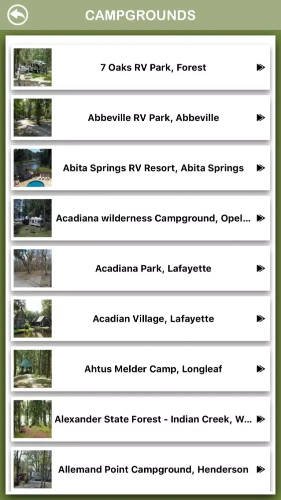 صور Louisiana Campgrounds Offline