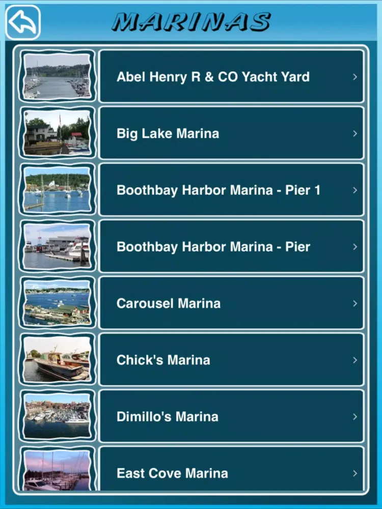 Maine State Marinas iPad  Screenshots