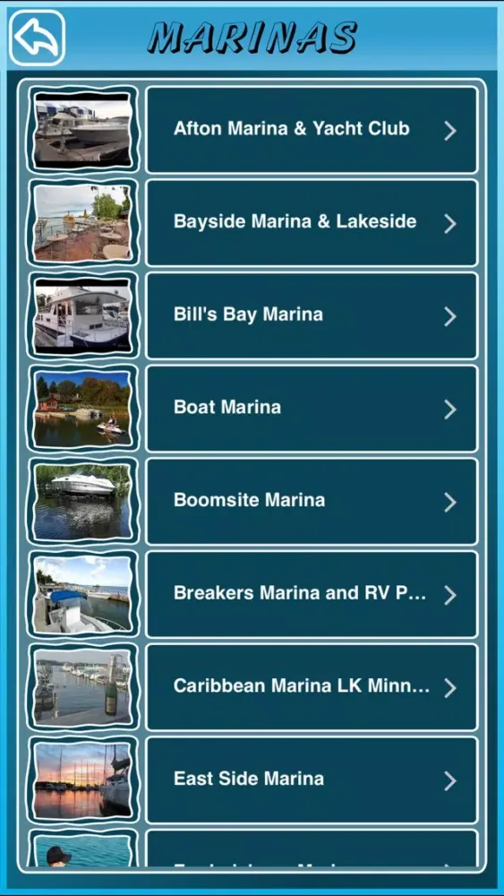 Screenshot di Minnesota State Marinas