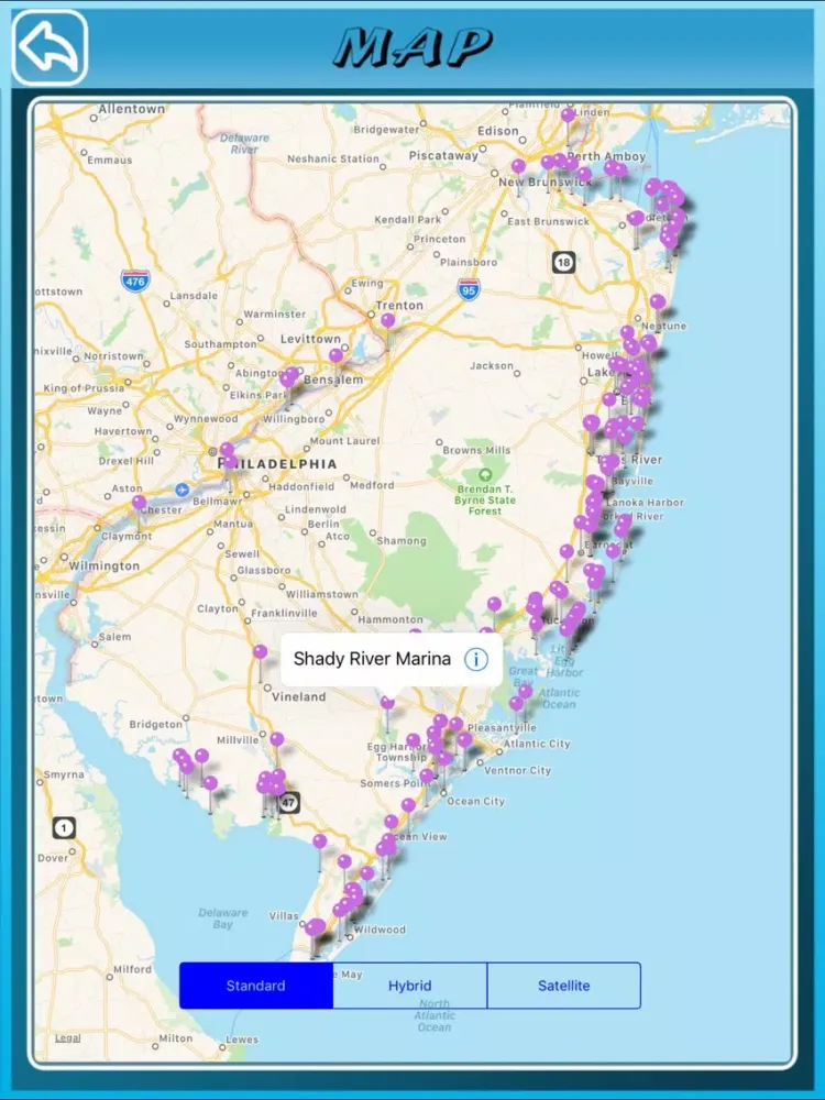 New Jersey State Marinas iPad  Screenshots