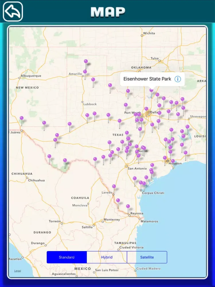 Texas National & State Parks iPad  Screenshots