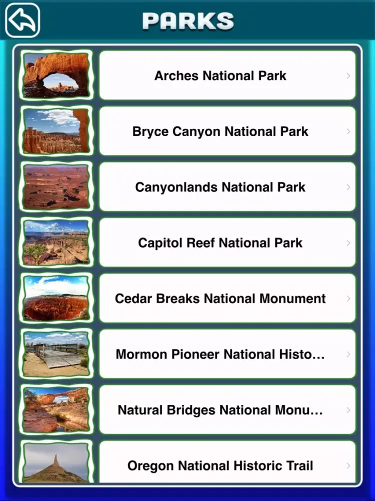 تصاویر Utah National & State Parks iPad 