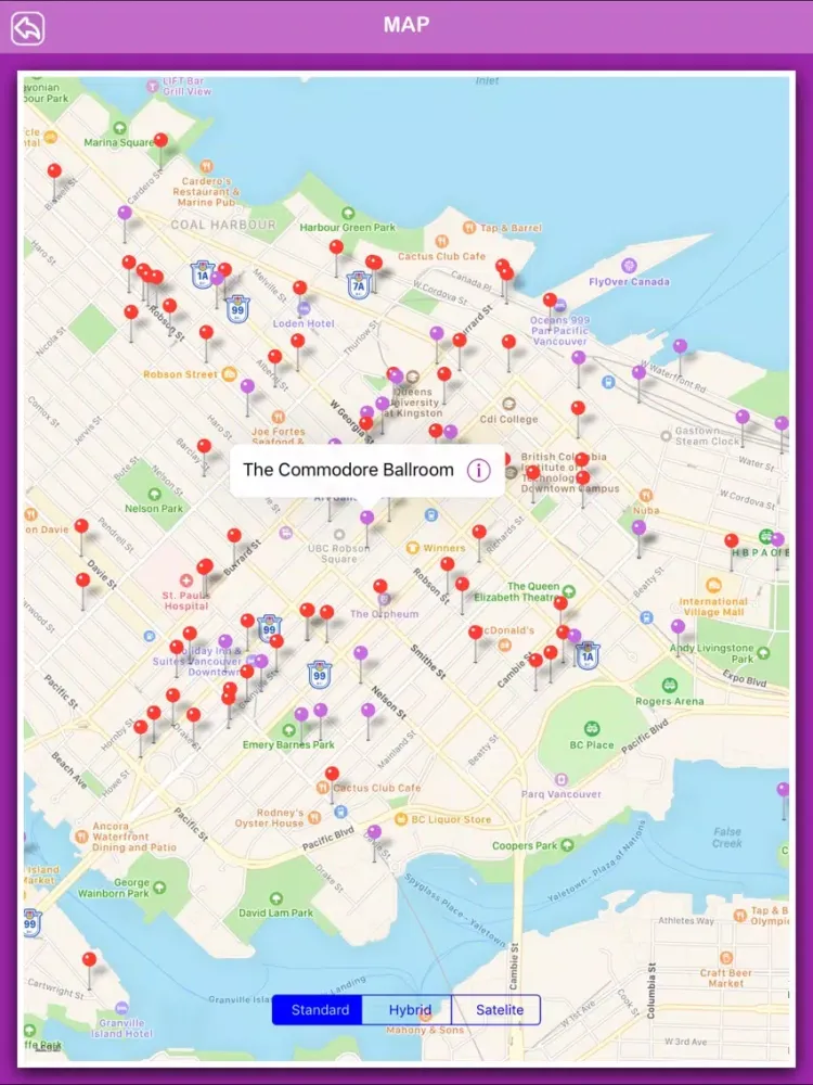 Vancouver Offline Guide iPad  스크린샷