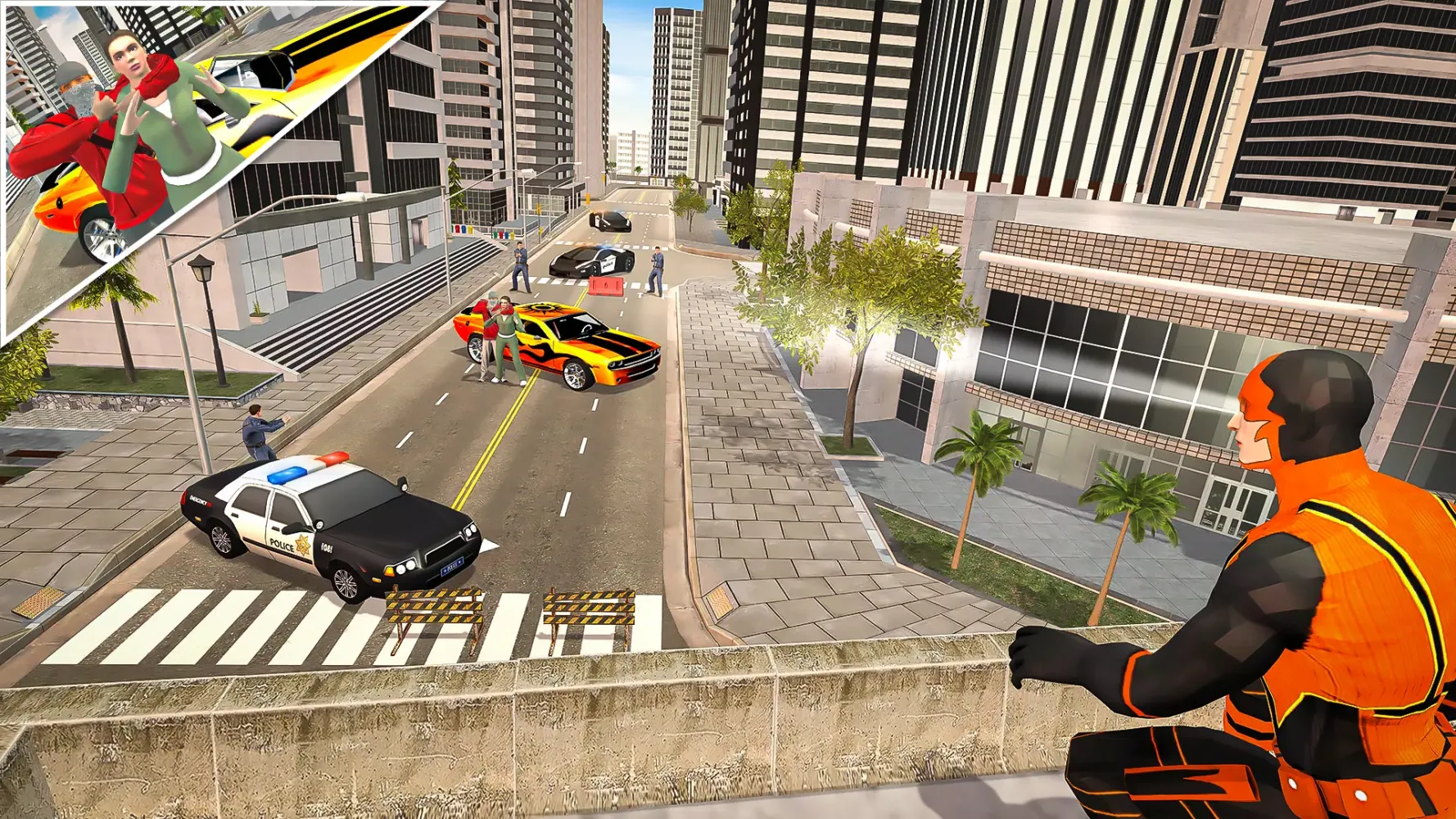 Super Iron Rope Hero Rescue 3D应用截图