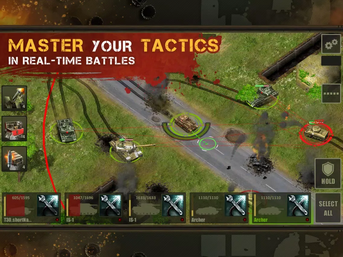 Zrzuty ekranu Iron 5: Tank Tactics iPad 
