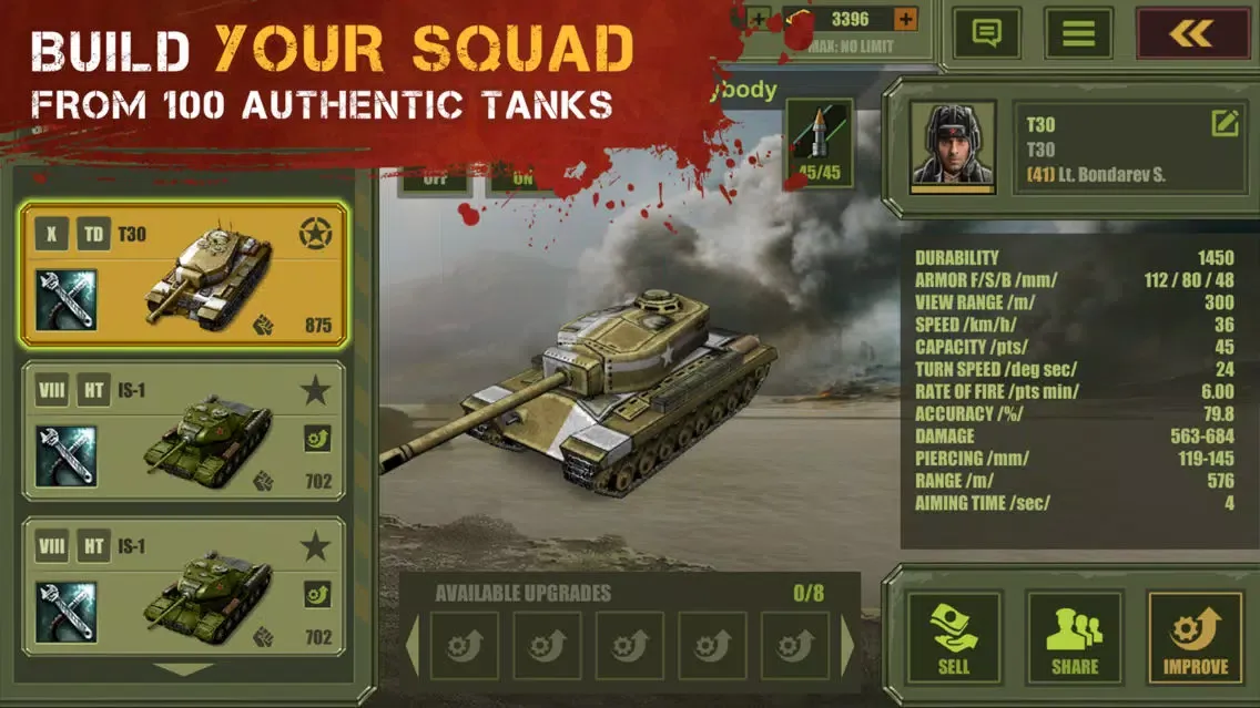 Zrzuty ekranu Iron 5: Tank Tactics