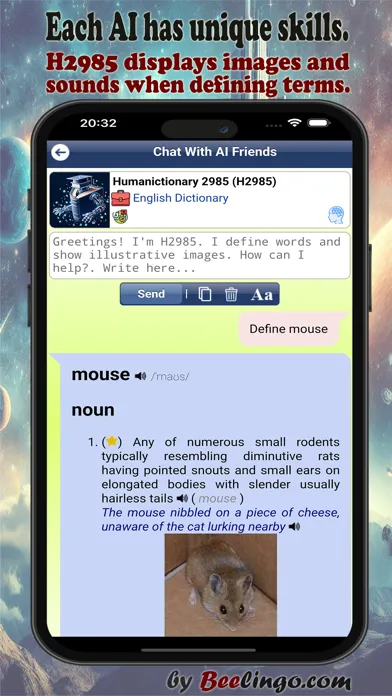 Capturas de pantalla de Beelingo: Chat With AI Friends