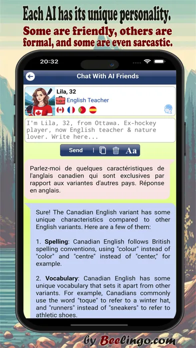Capturas de pantalla de Beelingo: Chat With AI Friends