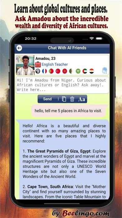 Capturas de pantalla de Beelingo: Chat With AI Friends