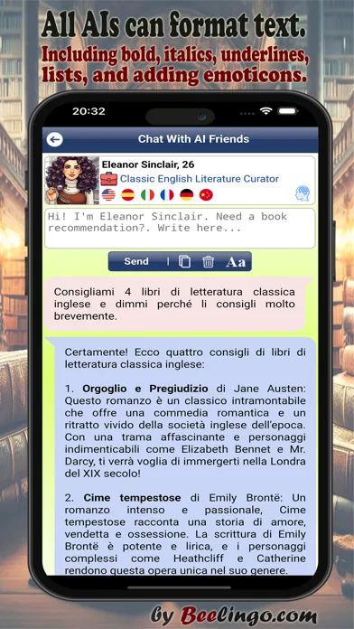 Capturas de pantalla de Beelingo: Chat With AI Friends