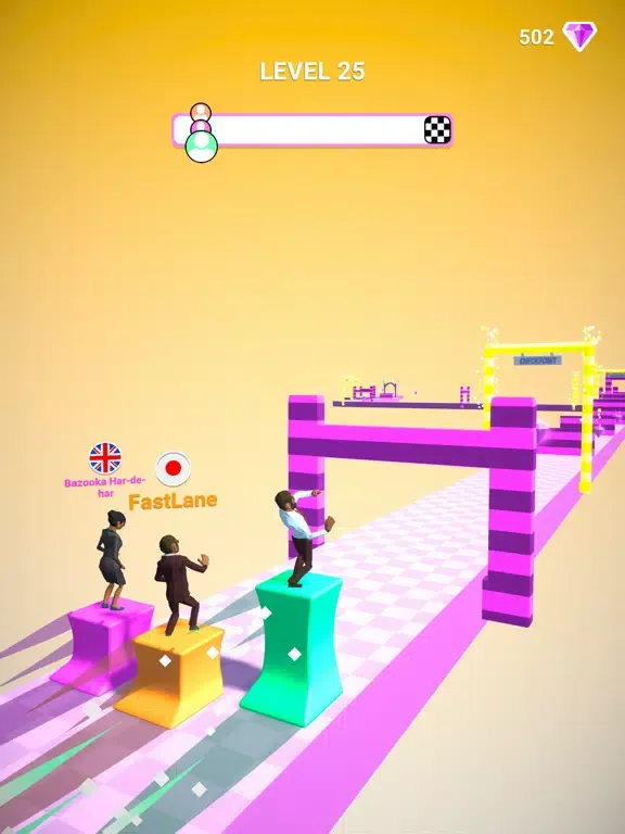 Tangkapan skrin Jelly Race 3D iPad 
