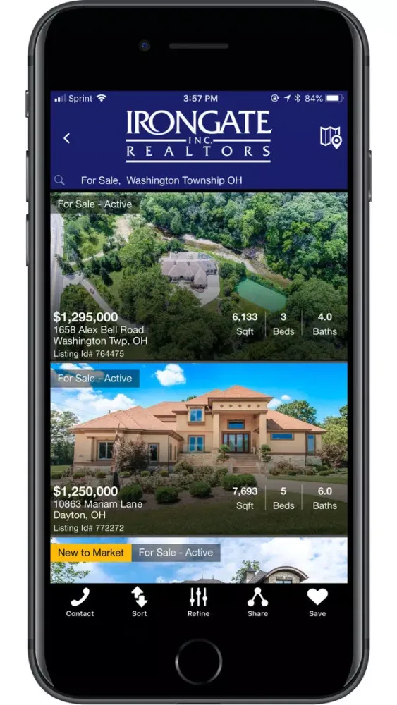 Tangkapan layar Irongate Home Search
