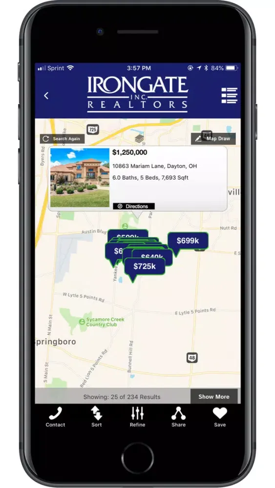 Tangkapan layar Irongate Home Search