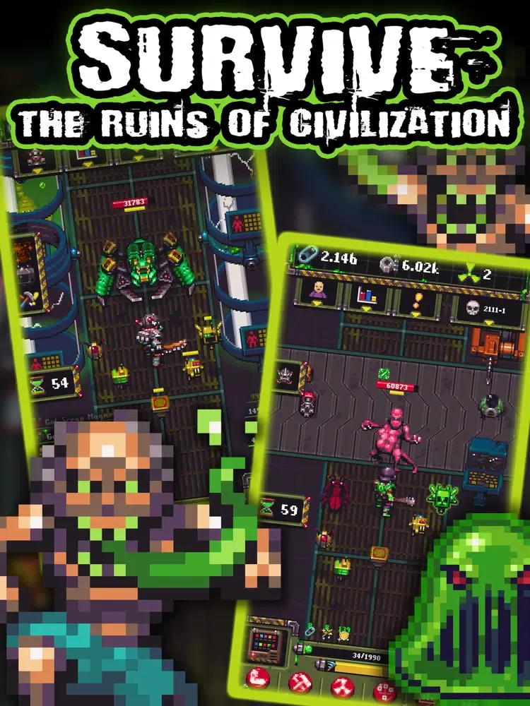 Capturas de tela do Idle Wasteland: RPG Survival iPad 