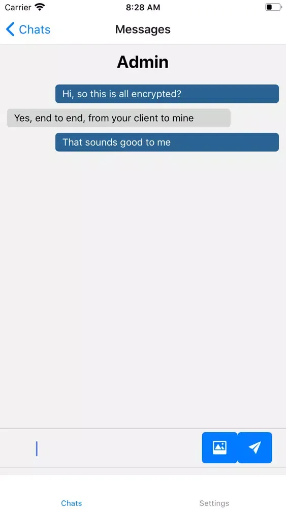 Скриншоты Iron Notice Messenger