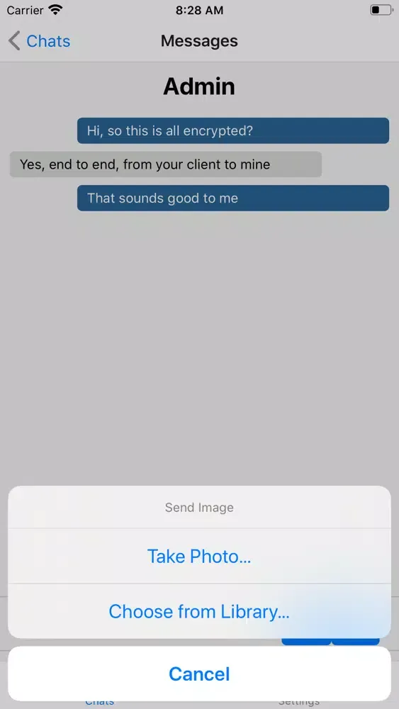 Скриншоты Iron Notice Messenger