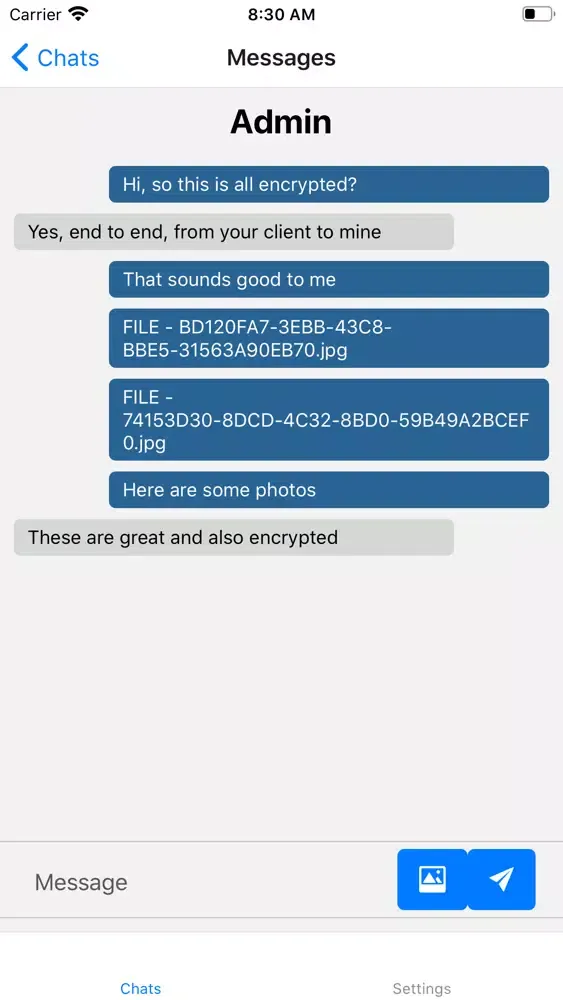 Скриншоты Iron Notice Messenger
