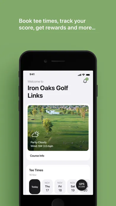 Capturas de pantalla de Iron Oaks Tee Times