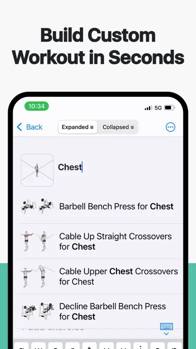 Simple Workout Log - Ironotes স্ক্রিনশট
