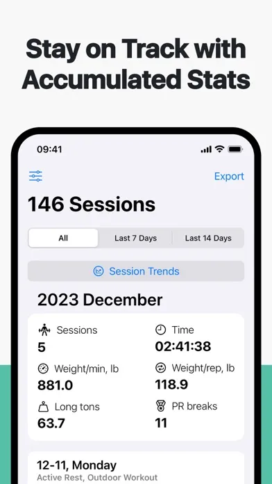 Simple Workout Log - Ironotes স্ক্রিনশট